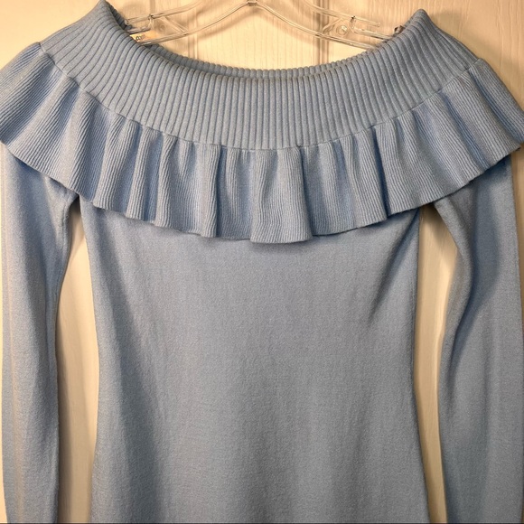Lilly Pulitzer Siesta Off The Shoulder Sweater Ruffle Pastel Spring Color Sz XXS - Picture 5 of 12